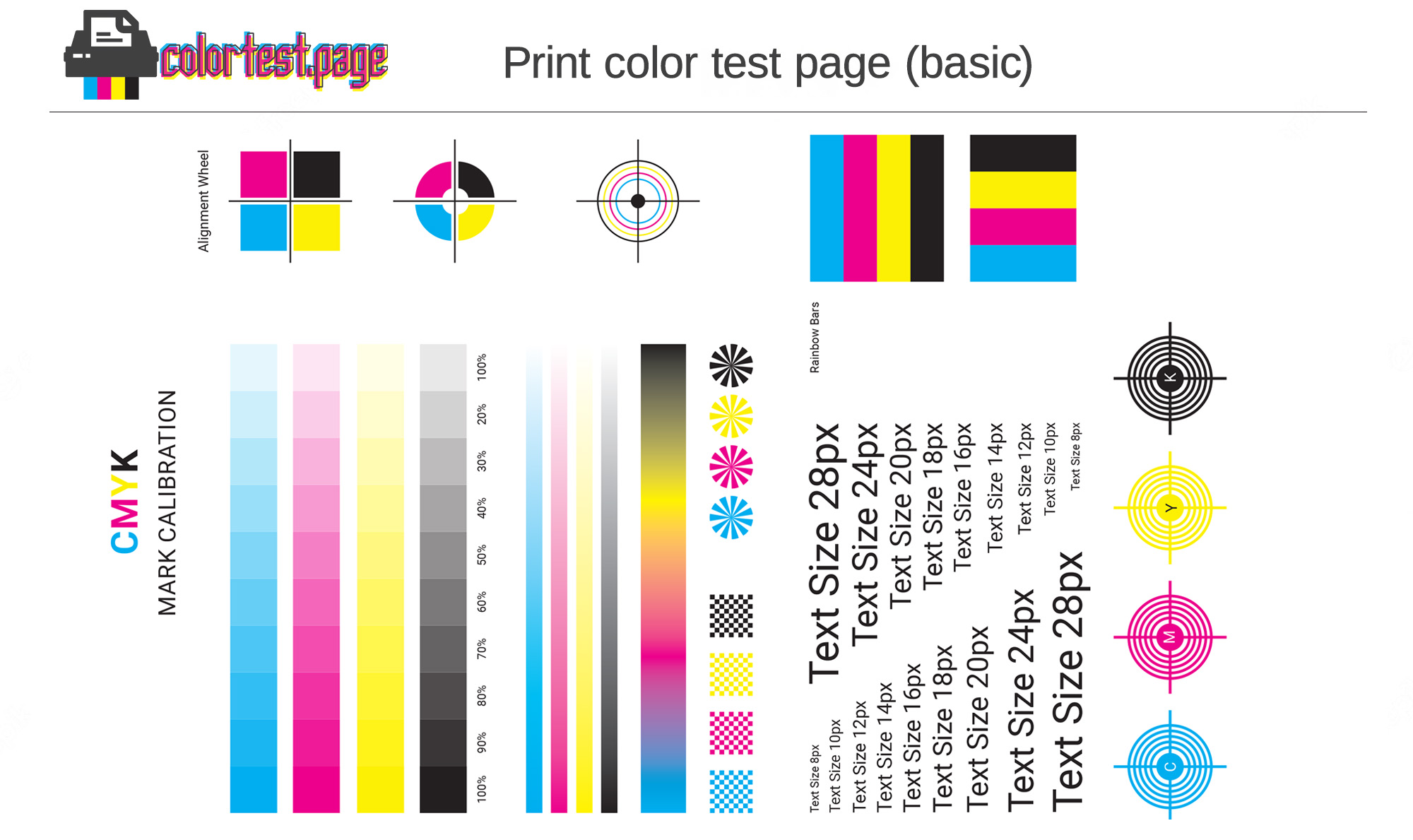 How do you print a test page