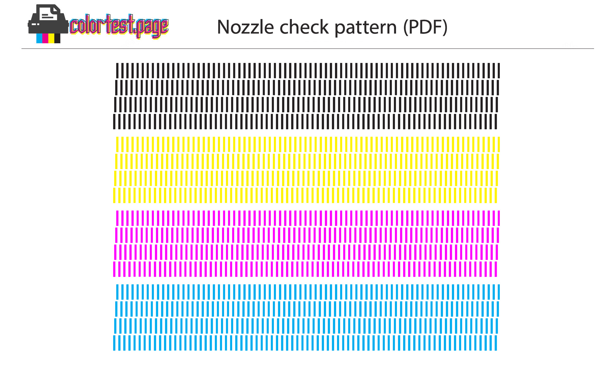 nozzle check pattern pdf