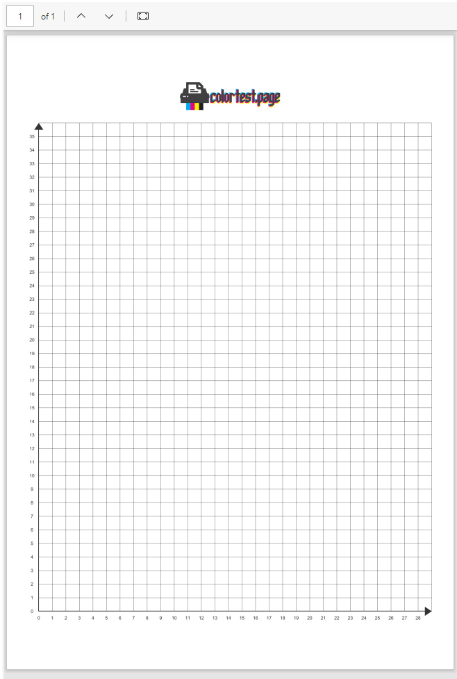 ¼ inch graph paper with axis
