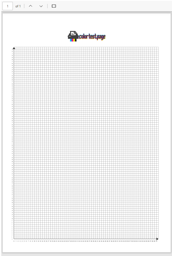 ⅒ inch graph paper with axis