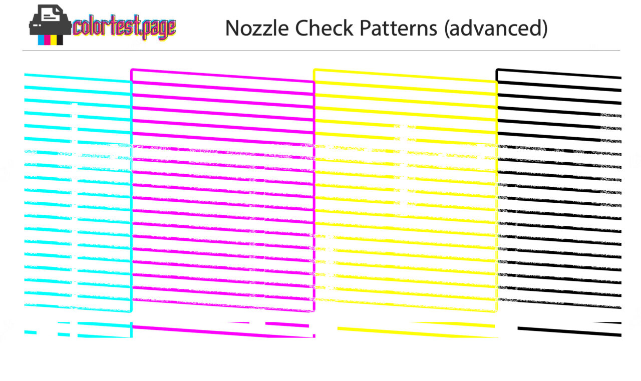 Nozzle Performance Checks (Advanced) Color Test Page